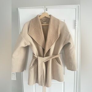 Massimo Dutti women’s wool wrap coat